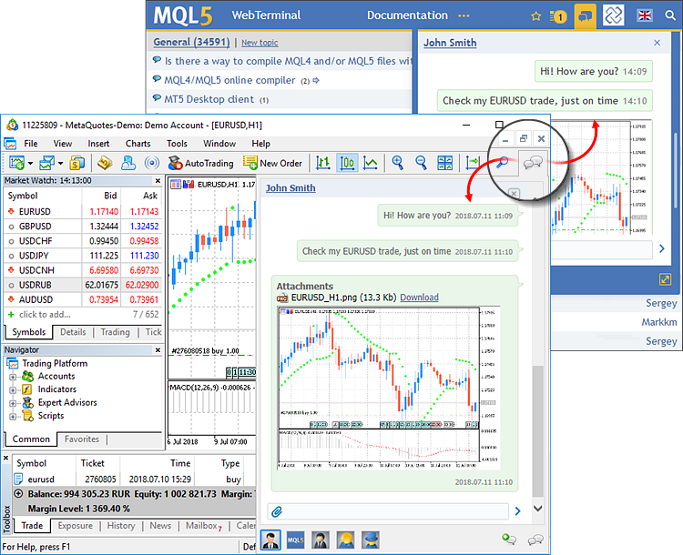 Built-in MQL5.community chat Built-in MQL5.community chat